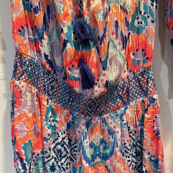 Lilly Pulitzer Joelle Smocked Tassel Trim Dress XXS - Picture 7 of 9